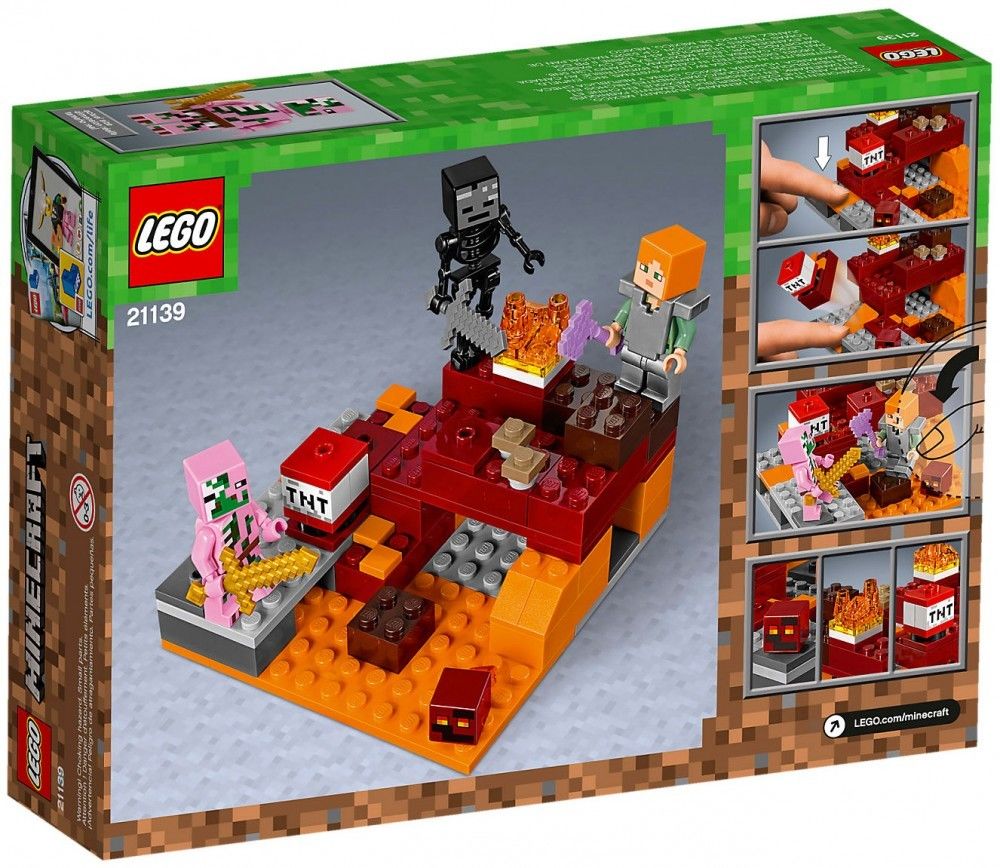 The Nether Fight - LEGO Minecraft set 21139