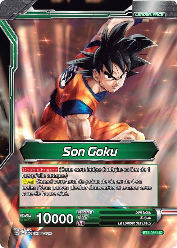 Autres Collections Son Goku Super Saiyan Divin Carte Dragon Ball Super Bt1 056 Uc Pec Nu