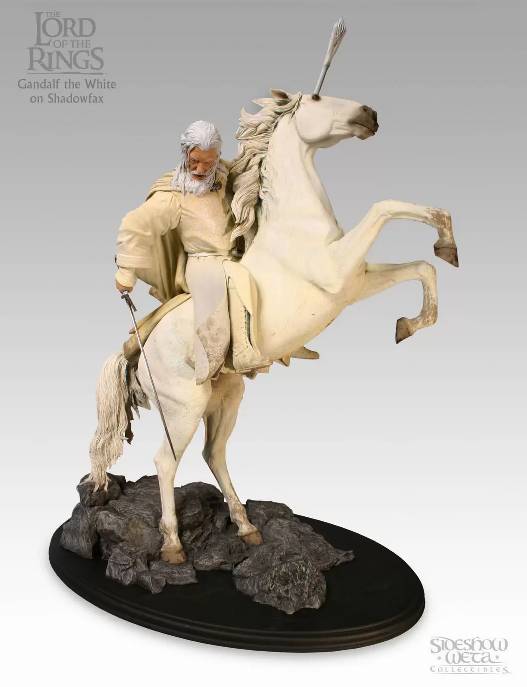 Gandalf le blanc sur Gripoil - figurine Sideshow