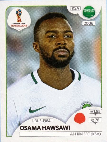 Osama Hawsawi - Saudi Arabia - FIFA World Cup Russia 2018 sticker 55