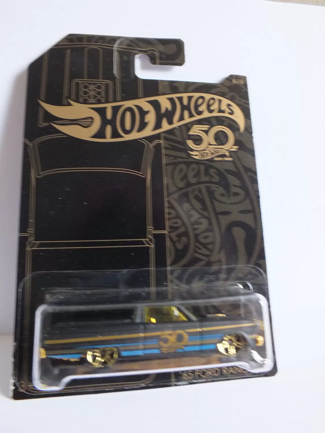 Hot Wheels 50 ème anniversaire Black & Gold - 6/6 \'65 Ford Ranchero Black and Gold