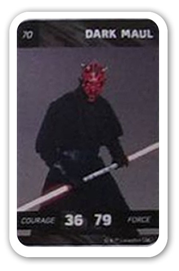 Dark Maul Carte 70 Leclerc Star Wars Solo