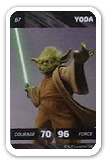 Yoda Carte 67 Leclerc Star Wars Solo