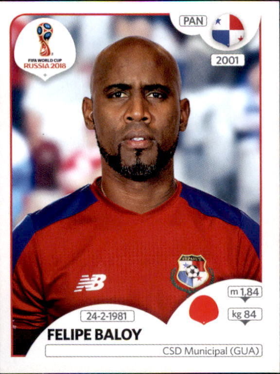 Felipe Baloy - Panama - FIFA World Cup Russia 2018 sticker 542