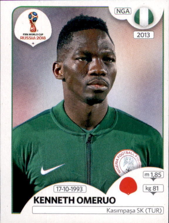 Kenneth Omeruo - Nigeria - FIFA World Cup Russia 2018 sticker 339