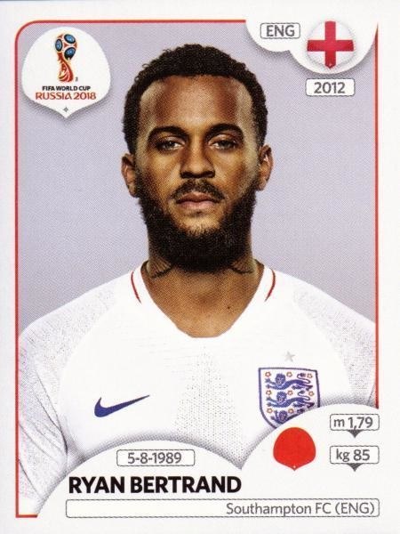 Ryan Bertrand - England - FIFA World Cup Russia 2018 sticker 579