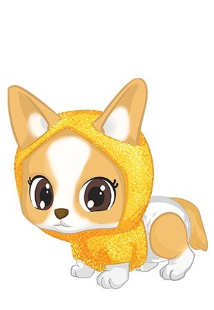 Rain Corgi Baby Secrets Pets action figure