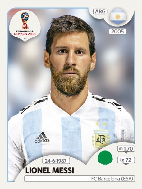 Lionel Messi - Argentina - FIFA World Cup Russia 2018 sticker 288