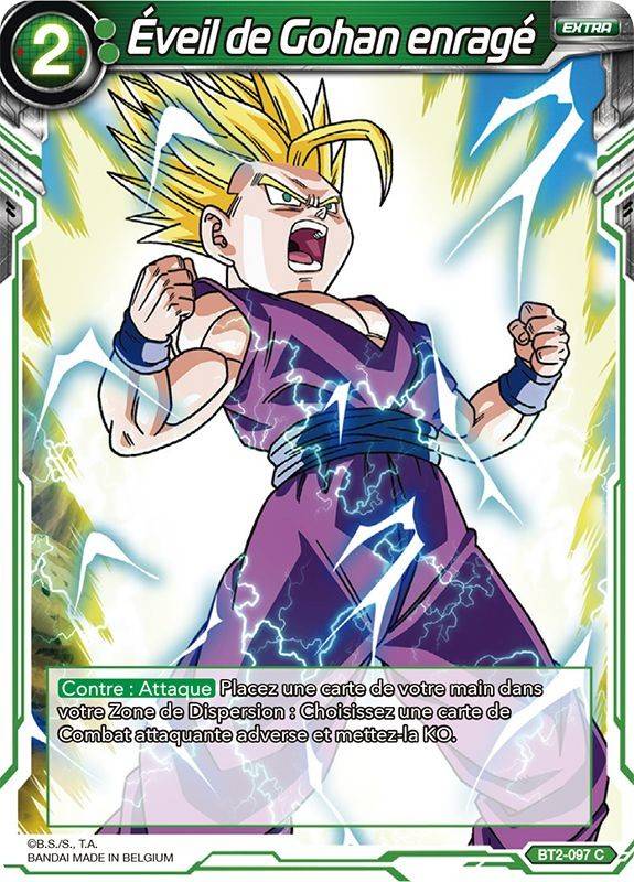  veil de Gohan enrag  carte  Dragon  Ball  BT2 097 C Union 