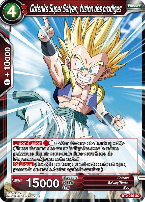  Gotenks  Super Saiyan fusion des prodiges carte  Dragon 