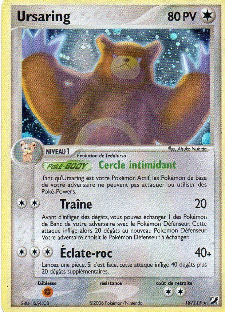 Toys Hobbies Pokemon Ex Forces Cachees Holo N 18 115 Ursaring Mksdabrowka Pl