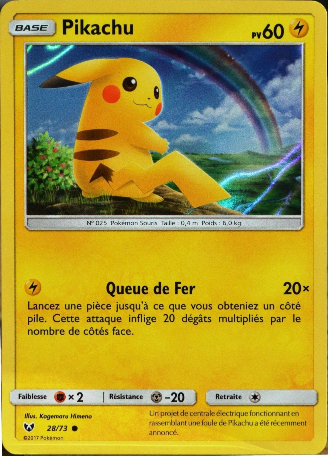 Pikachu Carte Pok Mon L Gendes Brillantes