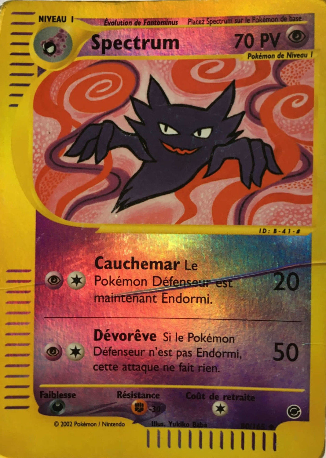 Spectrum Reverse Carte Pokémon 80165 Expedition