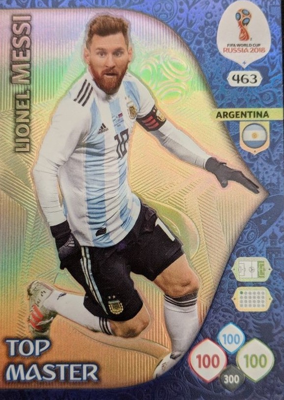 Lionel Messi Argentina Russia 18 Fifa World Cup Adrenalyn Xl Card 463