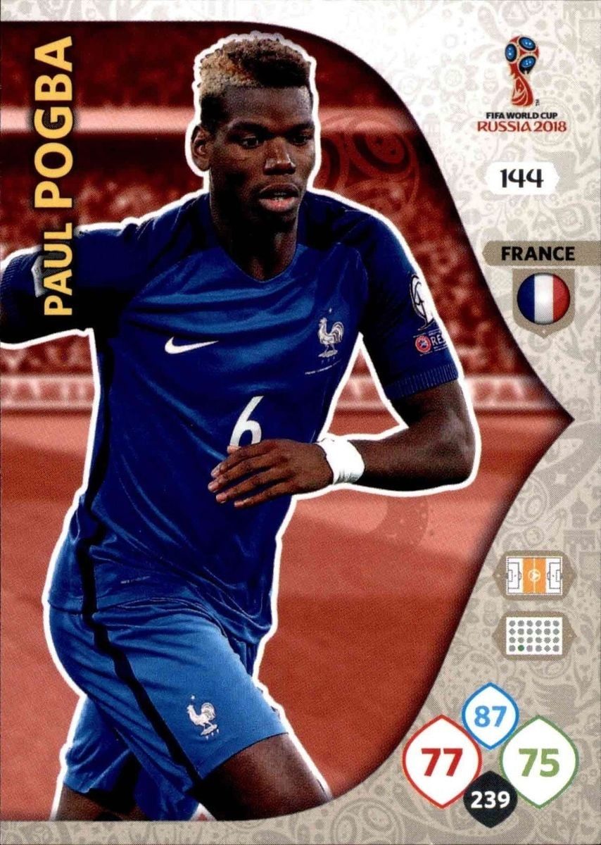 Paul Pogba - France - Russia 2018 : FIFA World Cup Adrenalyn XL card 144