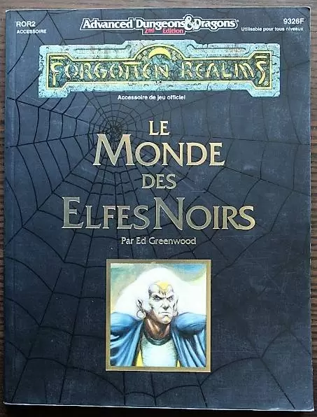 Advanced Dungeons & Dragons - 2ème édition - Le monde des elfes noirs