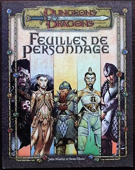D&D 3eme édition - Feuilles de personnage