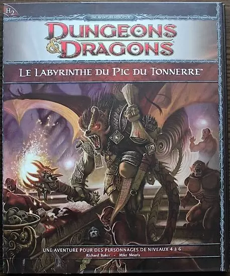 D&D 4eme édition - Le labyrinthe du pic du tonnerre