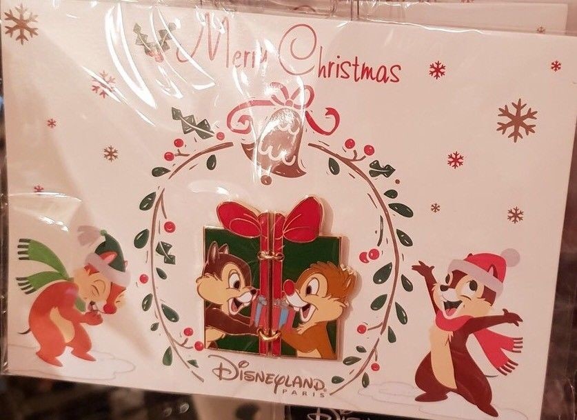 Pin Carte Postale Joyeux Noel Tic Tac Disney Pins Open Edition