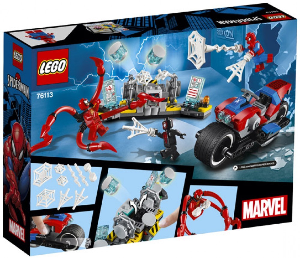 Spider Man Bike Rescue Lego Marvel Super Heroes Set 76113