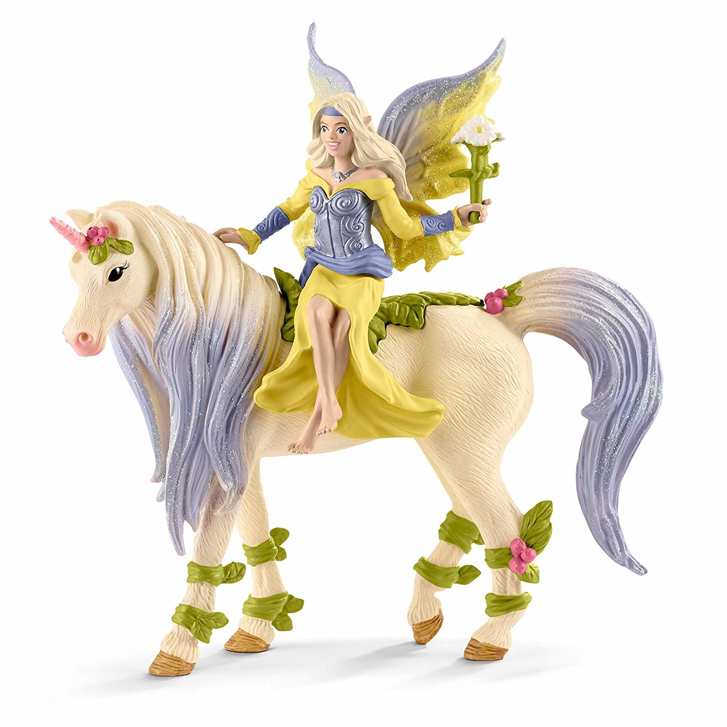 Fée Sera Avec La Licorne Aux Fleurs - Figurine Schleich 70565 Bayala