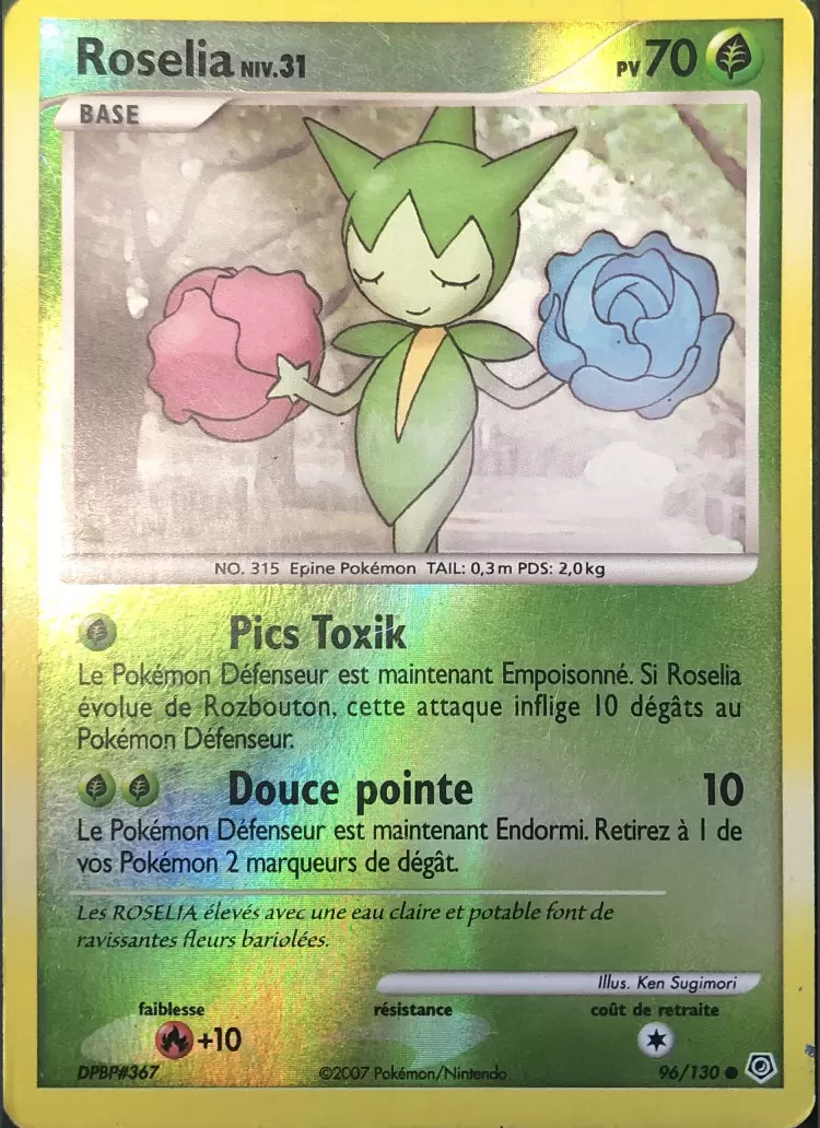 Pokémon Série Diamant et Perle - Roselia Reverse