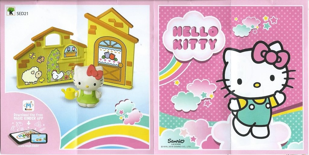 Dans le jardin Maxi Kinder Hello  Kitty  P ques 2022 SED21