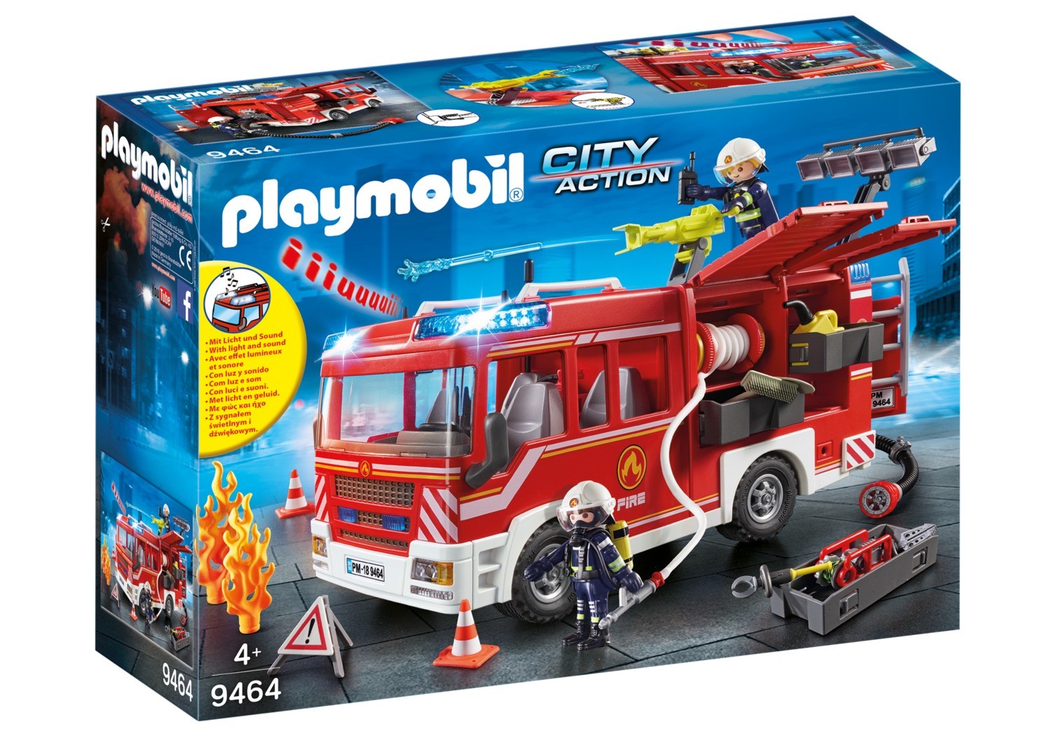 playmobil city action fire rescue mission set