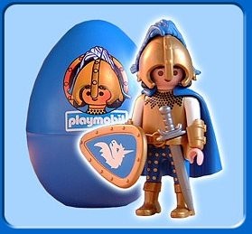 Chevalier Oeuf Bleu Playmobil Chevaliers