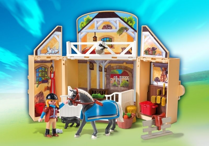 playmobil horse farm stables