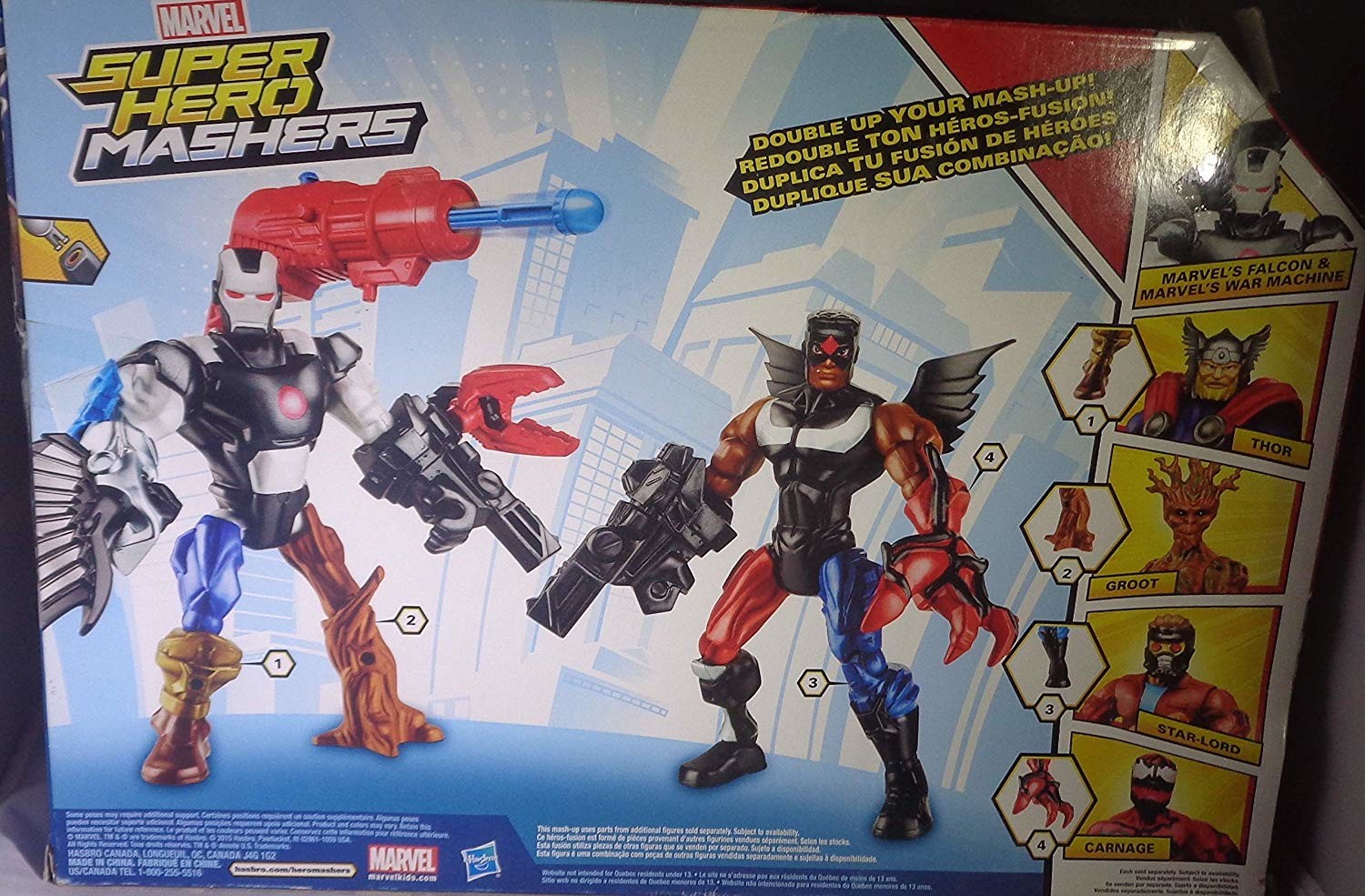 Falcon War Machine Super Hero Mashers Action Figure