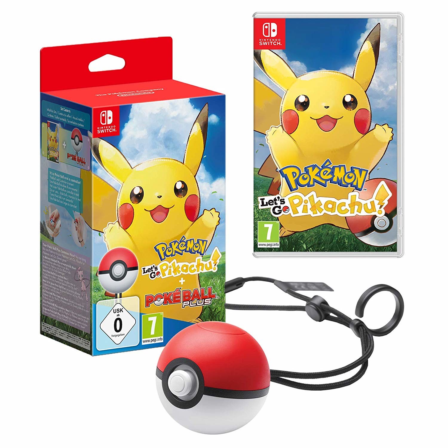 Pokemon Lets Go Pikachu Pokeball Plus Nintendo Switch Game