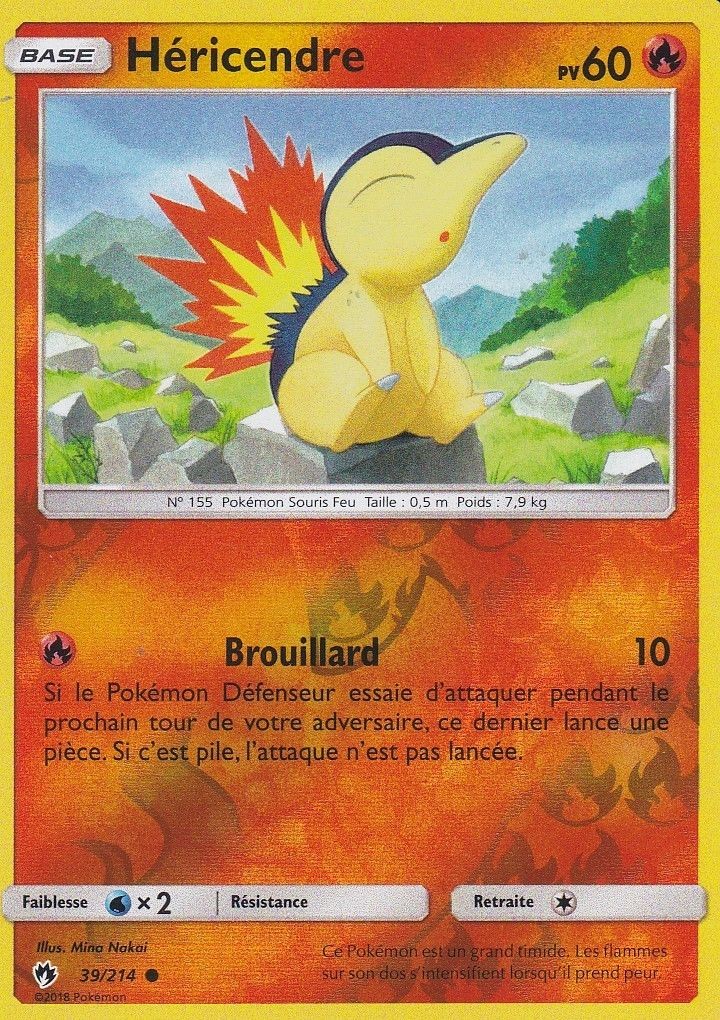 Hericendre Reverse Carte Pokemon 39 214 Tonnerre Perdu