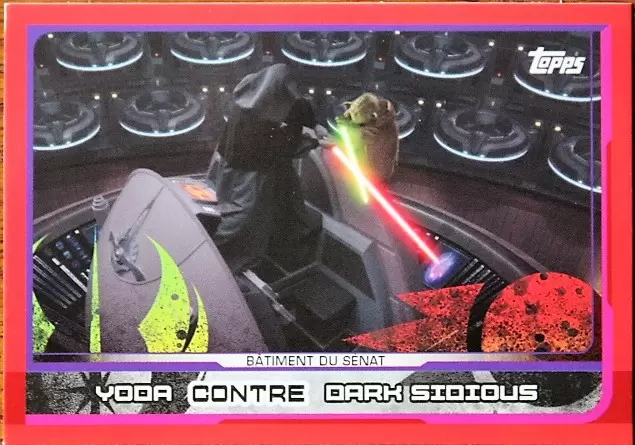 Topps - Voyage vers Star wars : Les Derniers Jedi - Yoda contre Dark Sidious (Bâtiment du Sénat)