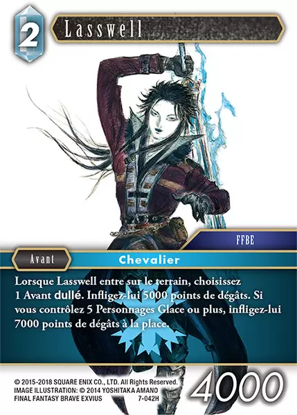 Cartes Final Fantasy : Opus 7 - Lasswell