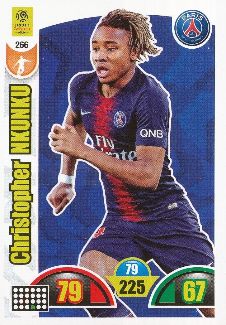 Christopher Nkunku Paris Saint Germain Adrenalyn Xl 18 19 France Card 266