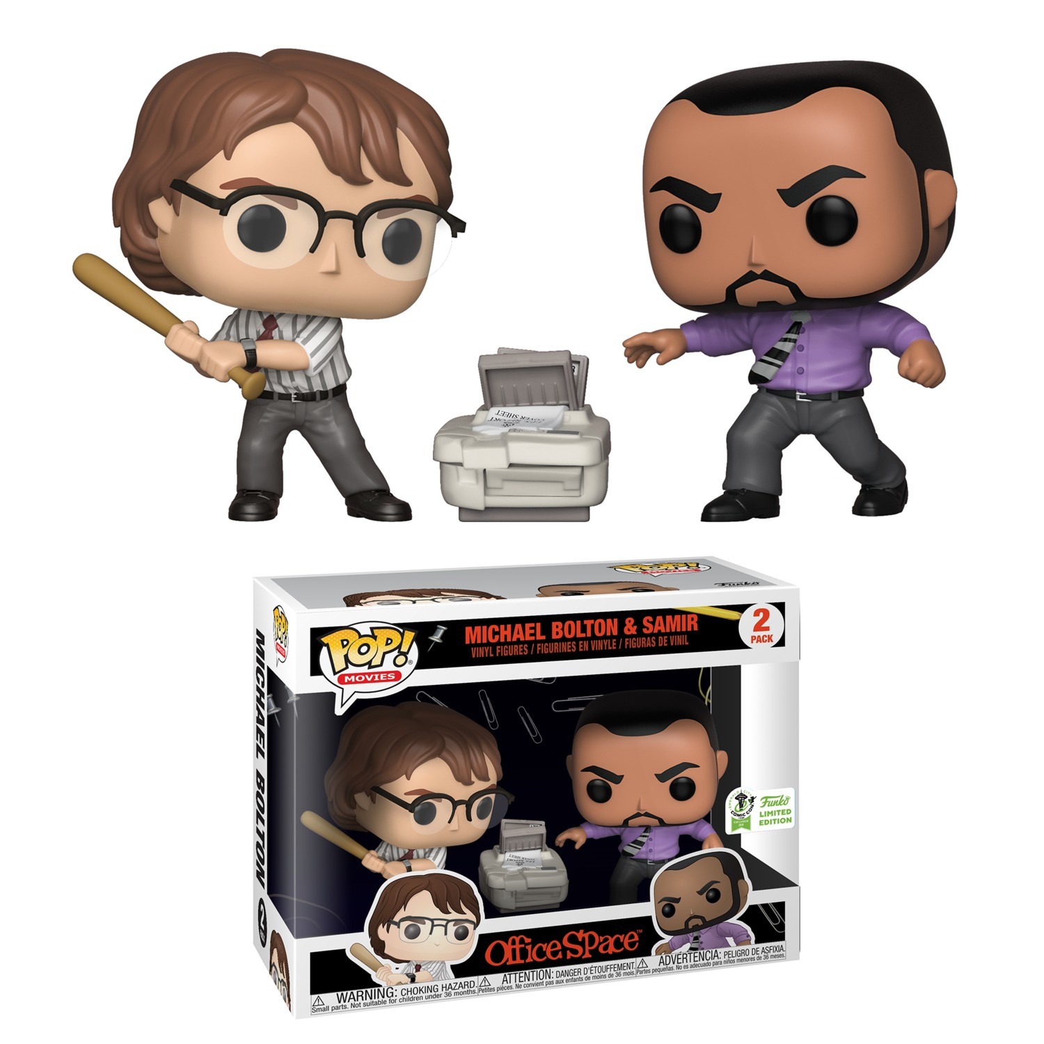 Office Space Michael Bolton Samir 2 Pack Pop Movies Action