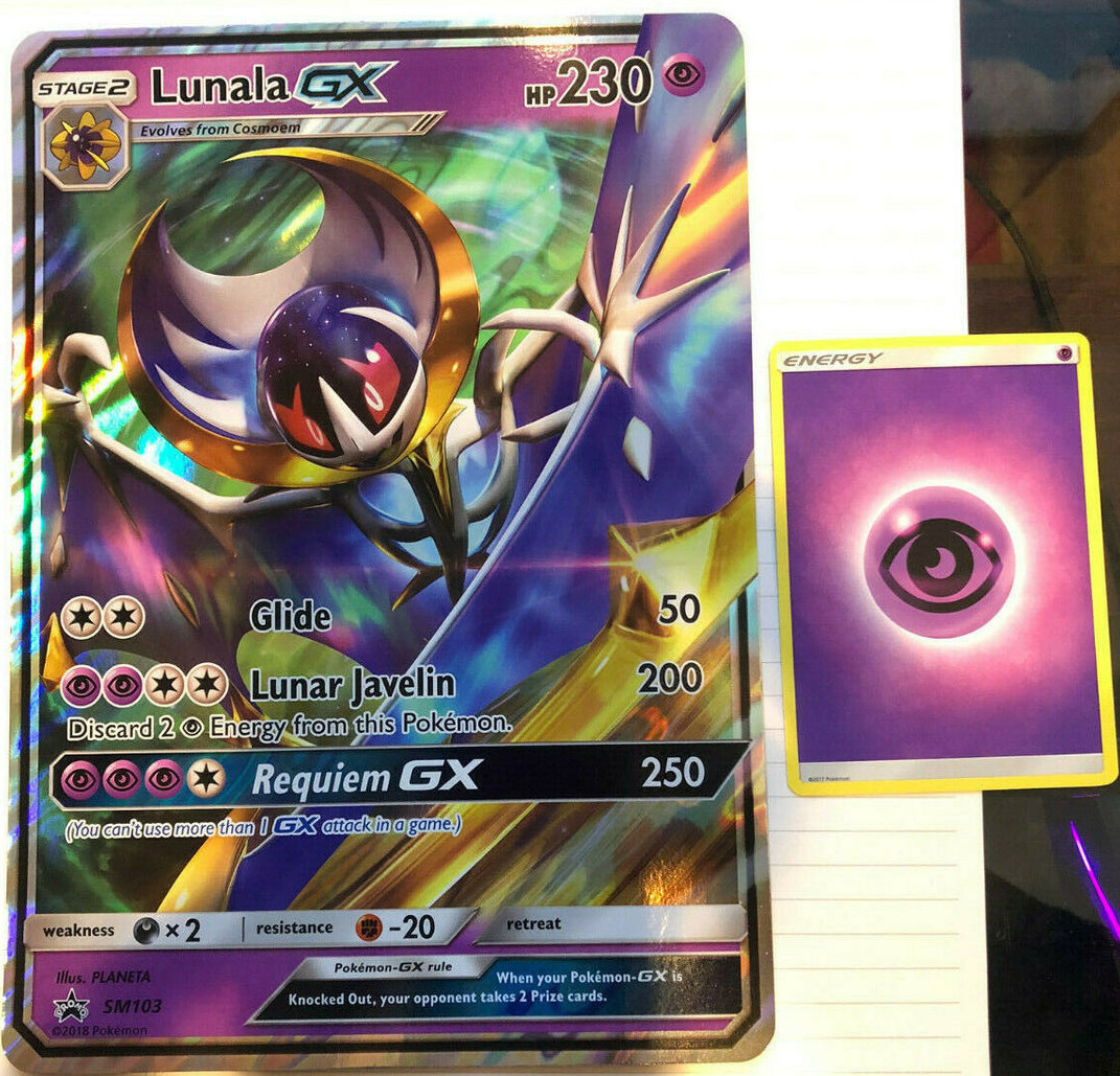 Lunala Gx Jumbo Jumbo Cards Xxl Pokemon Card Sm103