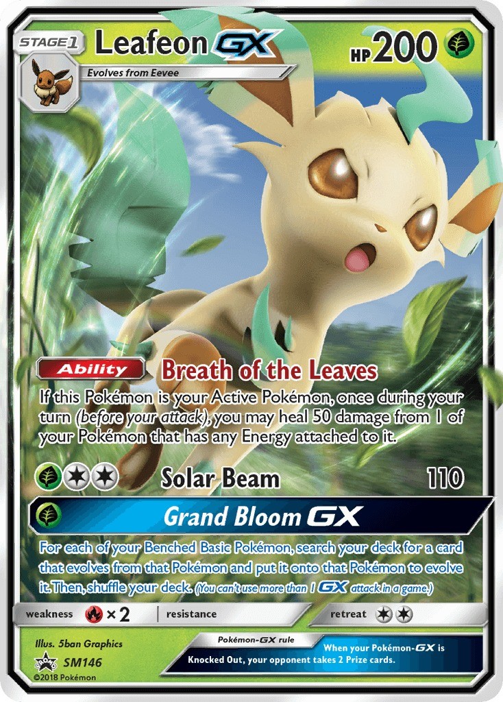 Leafeon Gx Sun Moon Promos Pokémon Card Sm146