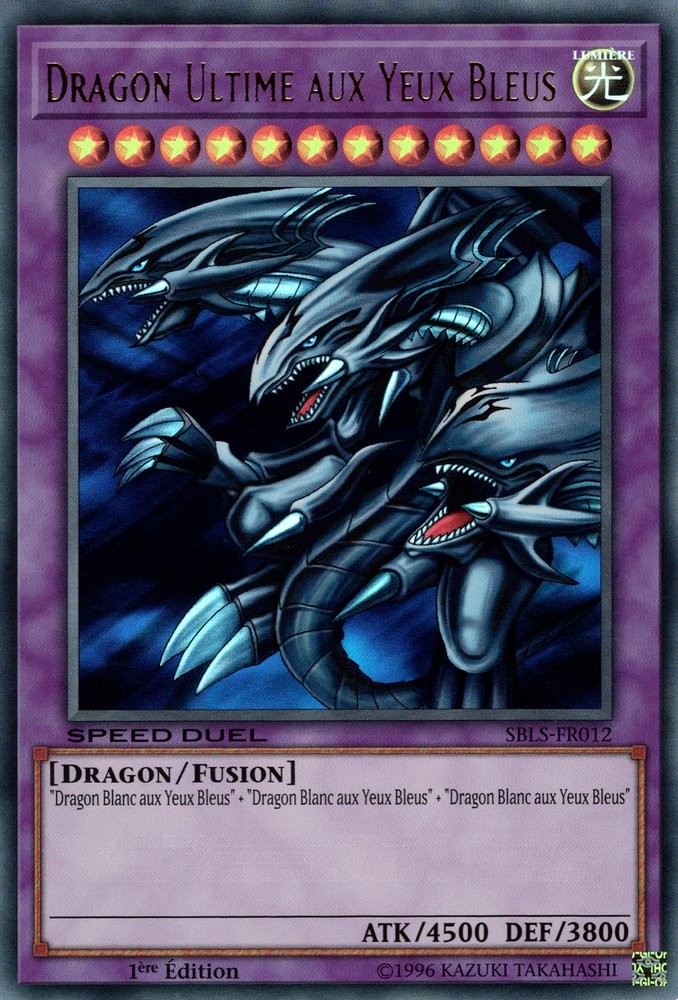 Dragon Ultime aux Yeux Bleus carte SBLSFR012 Speed Duel L