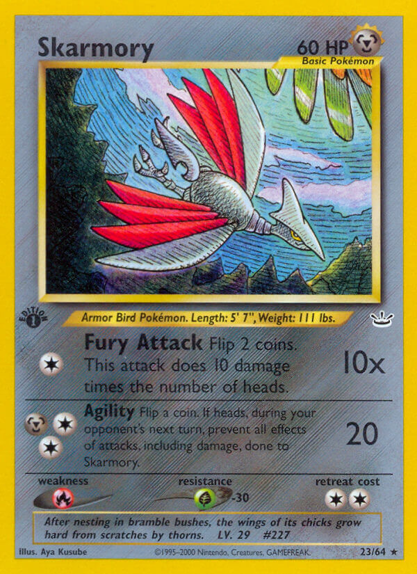 Skarmory Edition 1 Neo Revelation Pokémon Card 2364