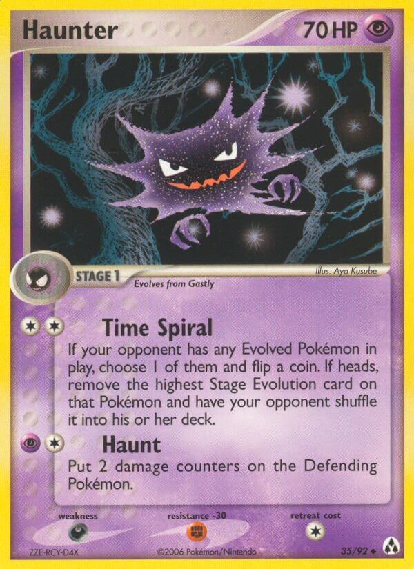 Haunter Ex Legend Maker Pokémon Card 3592