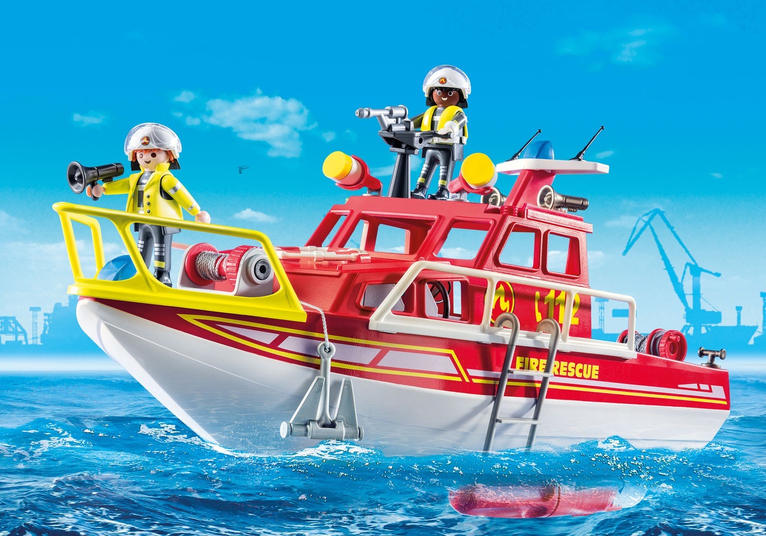 playmobil city action boat