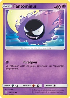 Fantominus - carte Pokémon 68/214 Alliance Infaillible