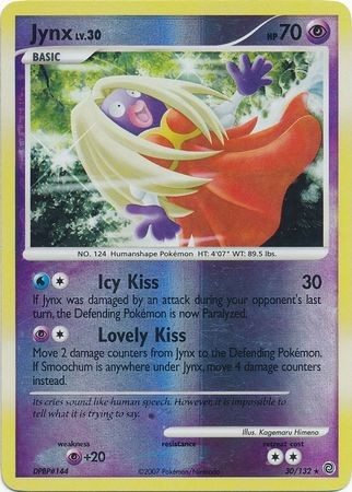 Jynx Reverse Secret Wonders Pokémon Card 30132