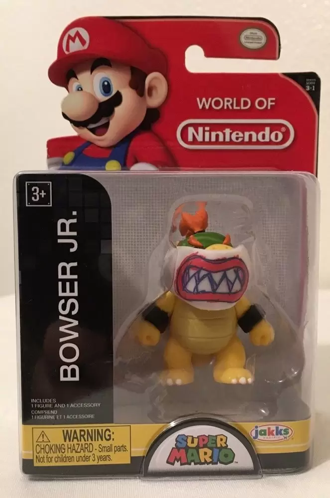 Super Mario BOWSER Action Figure Jakks Pacific 2.5” World Of