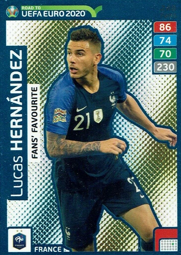 Lucas Hernandez France Adrenalyn Xl Euro Card 248