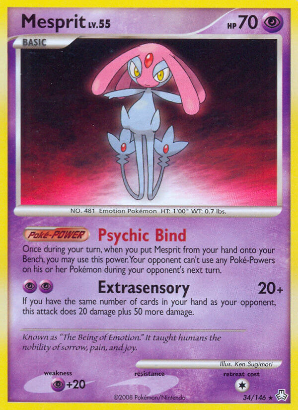 Mesprit Legends Awakened Pokémon Card 34146