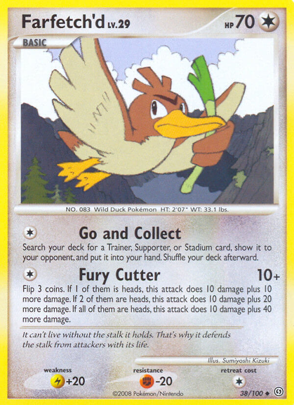 Farfetch D Stormfront Pokemon Card 38 100