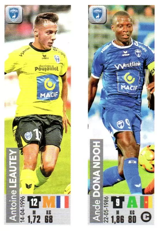 Championnat de France 2018-2019 - Antoine Leautey / Ande Dona Ndoh - Chamois Niortais FC